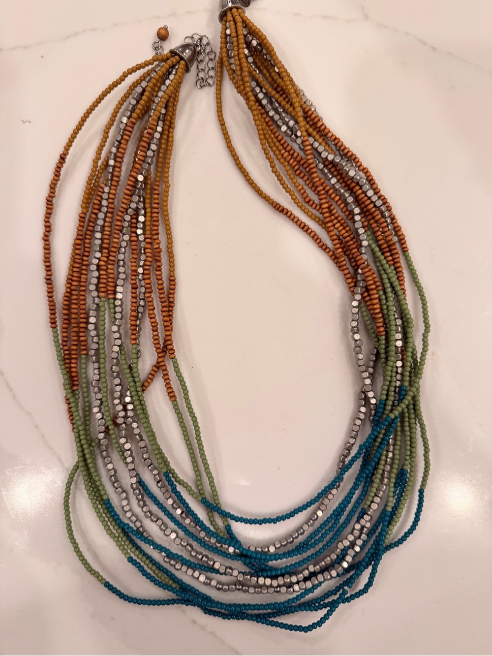 Silpada Multi Strand Beaded Necklace